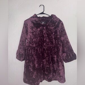 Ashley Judd NWT Extra Button Velour Jacket size Medium